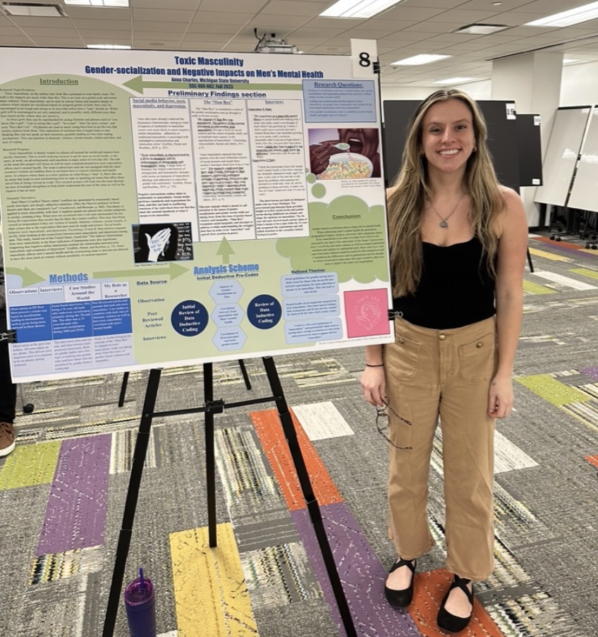 Anna Charles at the Center for Integrative Studies Undergraduate Research Forum.