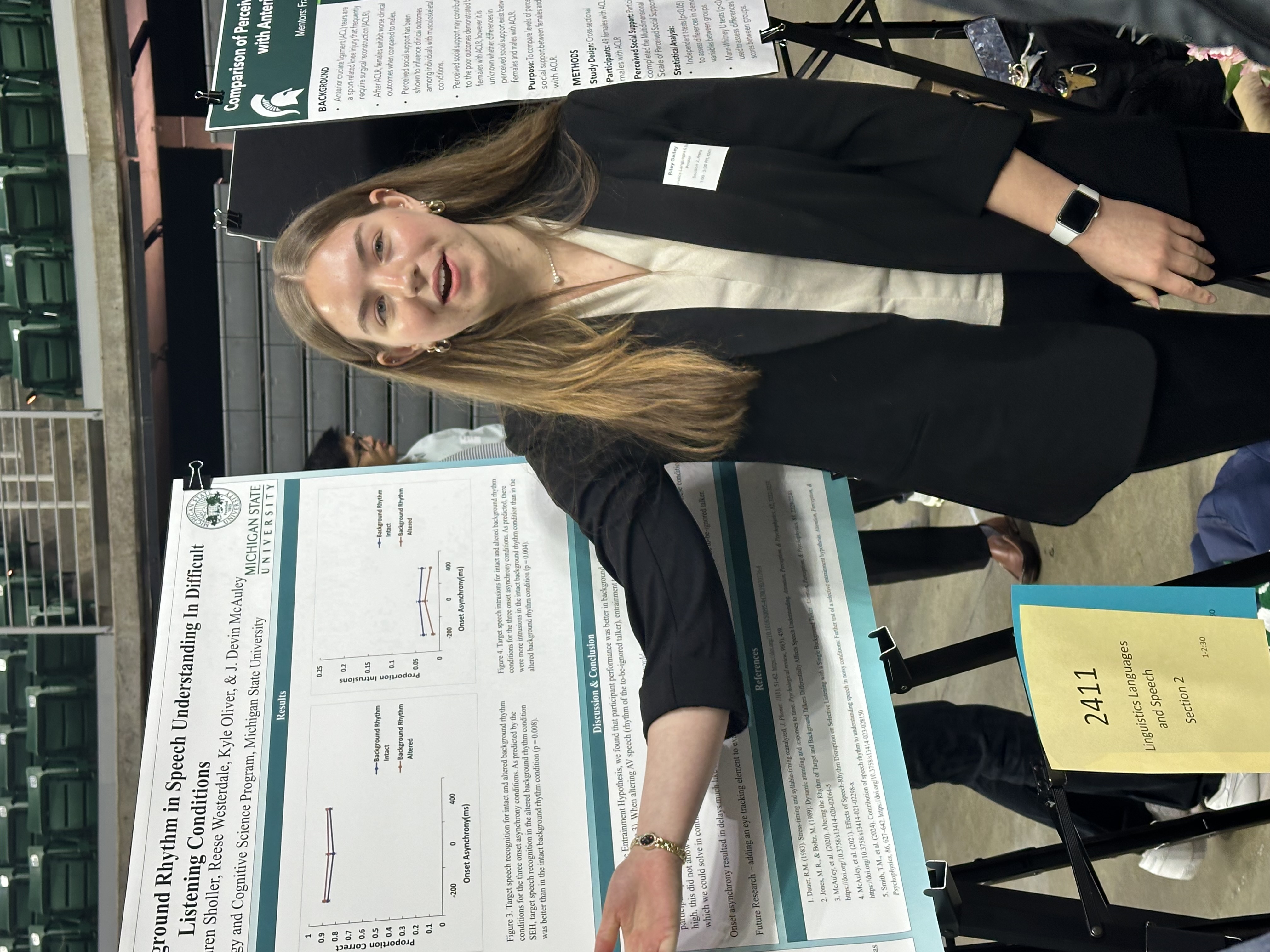 Riley Gailey presents her research at UURAF